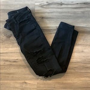 black american eagle jeggings